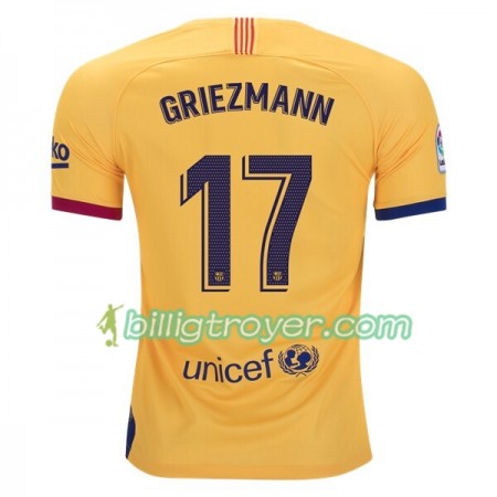 Billige Fotballdrakter FC Barcelona Antoine Griezmann 17 Bortedraktsett 2019/20 Kortermet